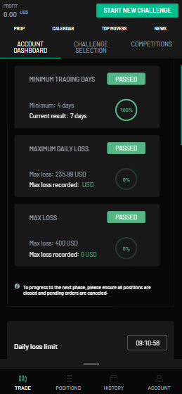 Mobile dashboard